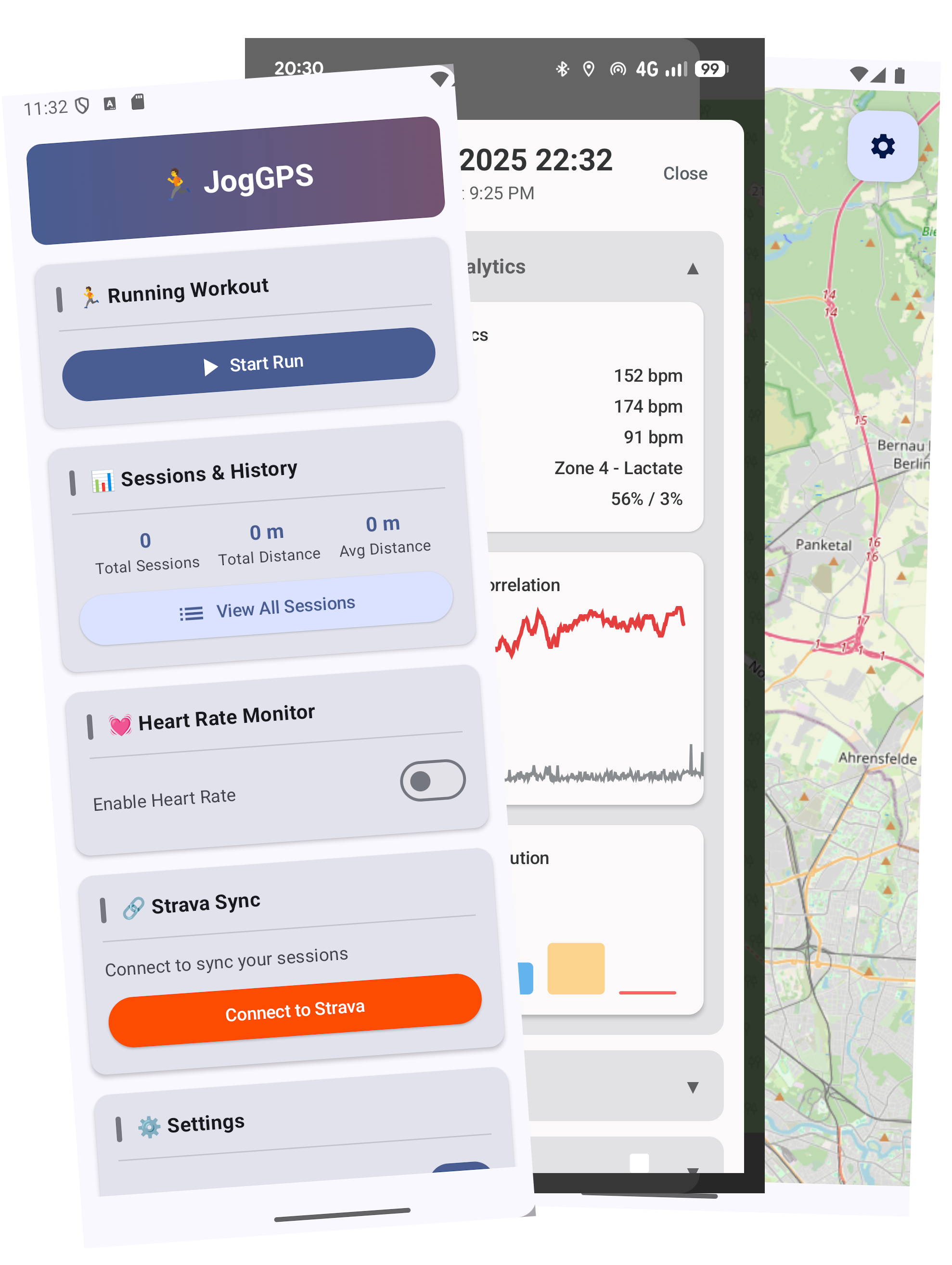 JogGPS Android running tracker app